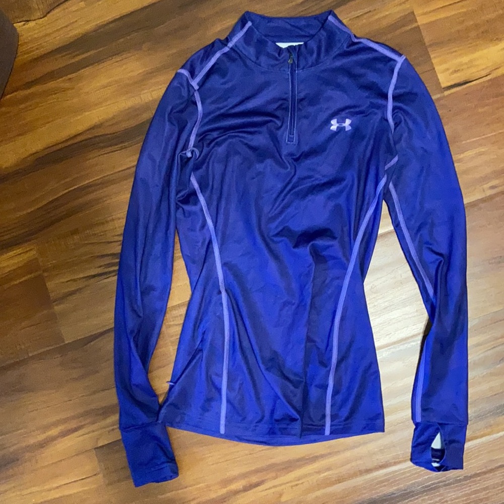 Long sleeve cold gear Under Armour fitted half zip
